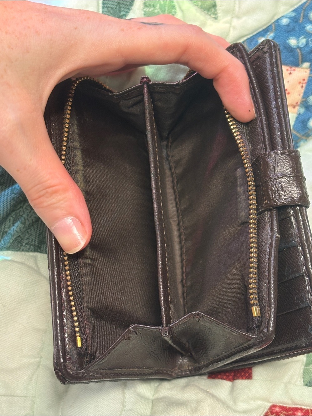 Coach Signature C Brown PVC and Leather Wallet - Picture 3 of 15